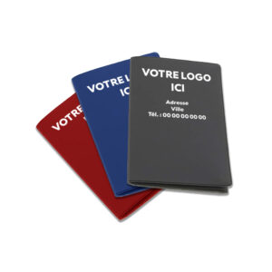 P/100 Etuis Carte Grise PVC Gomme