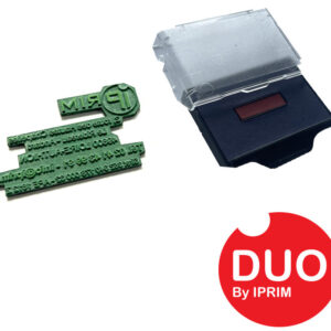 DUO PLAQUE DATEUR PRINTY P46140 + CASSETTE D'ENCRAGE 6/46040